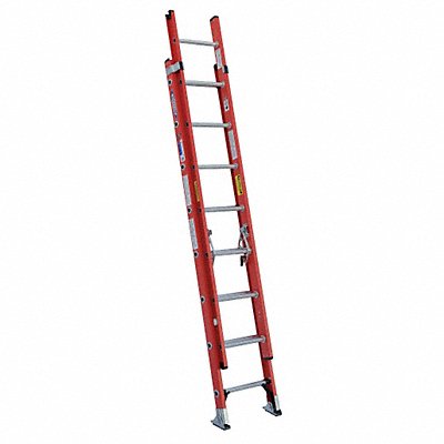WERNER D62162 Extension Ladder Fiberglass 16 ft IA
