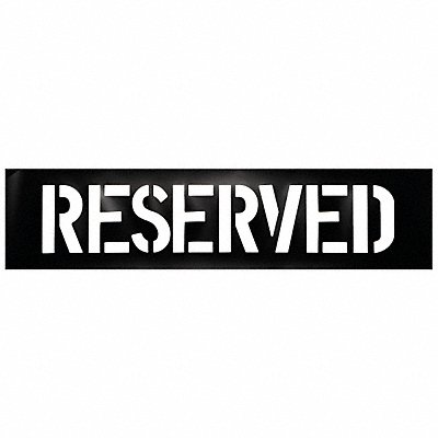 GRAINGER 3W630 Parking Lot Legend Reserved Plastic