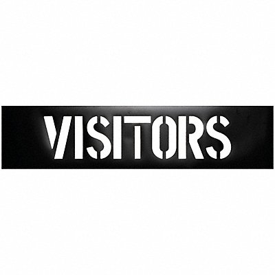 GRAINGER 3W631 Parking Lot Legend Visitors Plastic