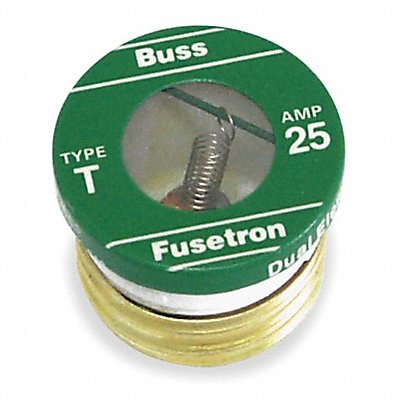 BUSSMANN T25 Plug Fuse T Series 25A PK4
