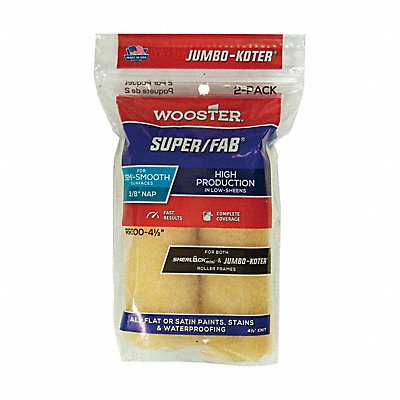 WOOSTER RR300412 Mini Rollers 4 1/2 L 3/8 Nap Knit PK2