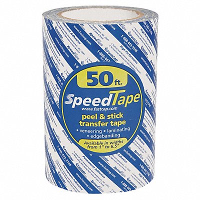 FAST CAP STAPE65X50 Double Sided Tape 16 11/16 yd L 6 1/2 W