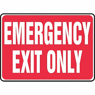 ACCUFORM MEXT441VS Exit Sign Emergency Exit Only 10 X14