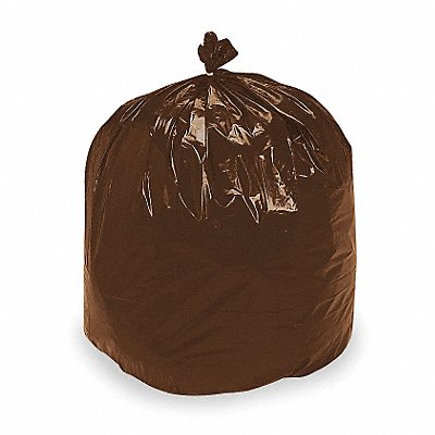 ABILITY ONE 8105010000000 Garbage Bag 56 gal Brn/Blk PK100