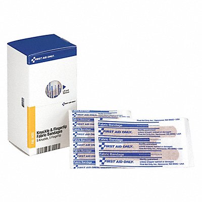 FIRST AID ONLY FAE3020 Fingertip/Knuckle Bandages Fabric PK10
