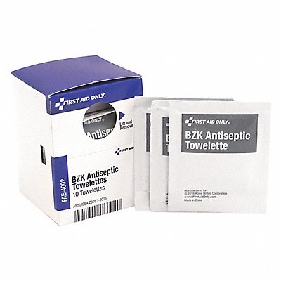 FIRST AID ONLY FAE4002 Topical Antiseptic Wipes PK10