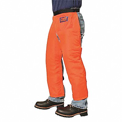 ELVEX WELJE94239 K7368 Chain Saw Chaps Orange Nylon 39 L