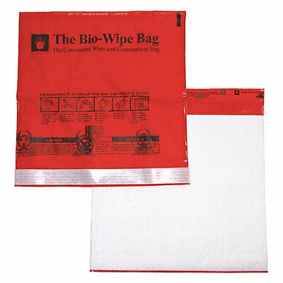 UNIMED MIDWEST INC MLBM015111 Bio-Wipe Bag 11-1/2 x 12 In PK10