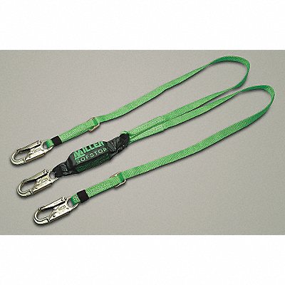HONEYWELL MILLER 8878TZ76FTGN Shock Absorbing Lanyard Green