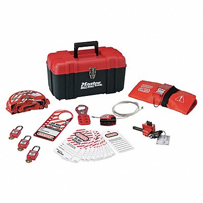 MASTER LOCK 1457V410KA Portable Lockout Kit Filled Valve 23