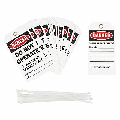 BRADY TG027E Danger Tag Vinyl PK25
