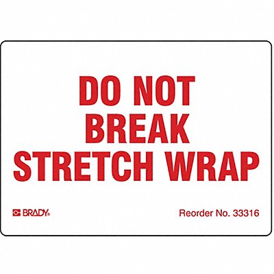 BRADY 33316LS Instructional Label Care PK100