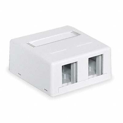 HUBBELL PREMISE WIRING HSB2W Surface Housing 2 Port