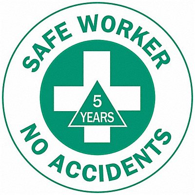 BRADY 49553 Hard Hat Emblem Label PK4