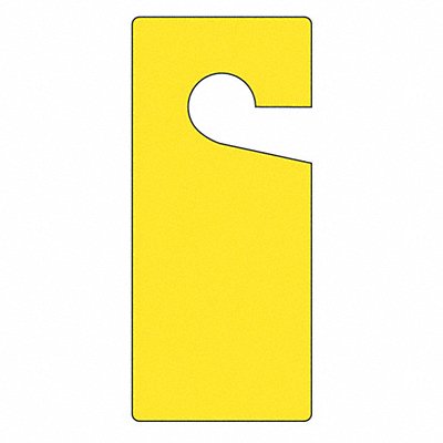 ACCUFORM TAD833 Blank Tag 9 x 4 In Yel Plastic PK10