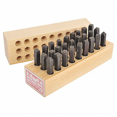 GRAINGER 3XDH3 Letter Stamp A Thru Z PK26