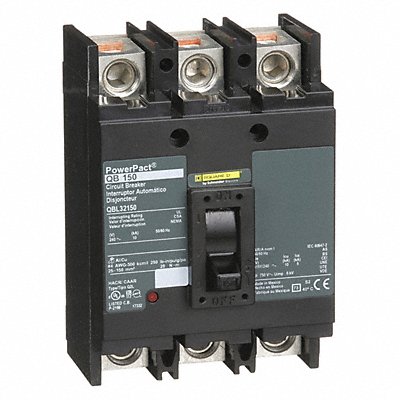 SQUARE D QBL32150 Circuit Breaker 150A 3P 240VAC QB