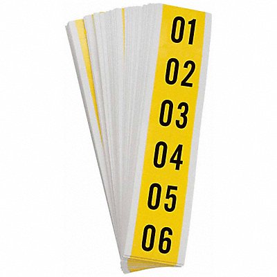 BRADY 34353 Carded Numbers 01 Thru 99 1-1/2 in H