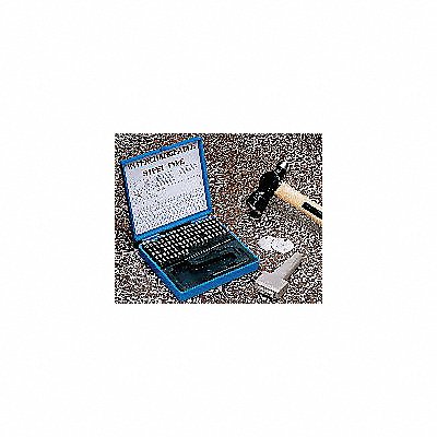 YOUNG BROS. STAMP WORKS 51069 Steel Type Marking Kit w/ Holder 3/16in