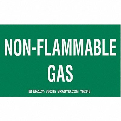 BRADY 60315 Cylinder Label 3 in x 5 in Paper PK10