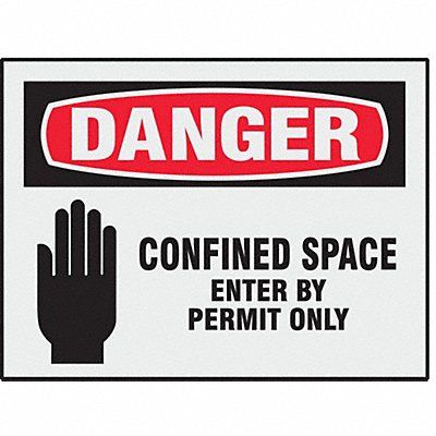 BRADY 27417LS Rflctv Label 3.5x5in Reflective Sheeting PK8