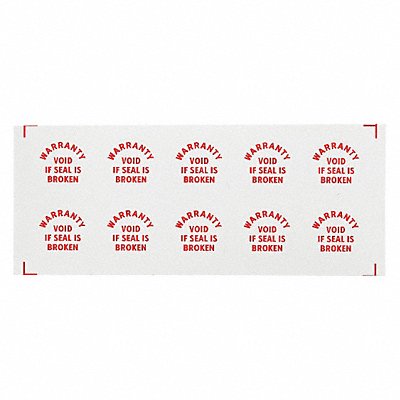 ELECTROMARK C140 Calibration Label Red/White PK200