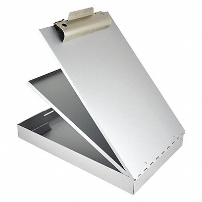 GRAINGER 21018 Storage Clipboard Legal Sz Metal Silver