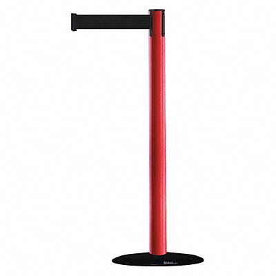 TENSABARRIER 87521STDNOB9XC D0029 Barrier Post with Belt 7-1/2 ft L Black
