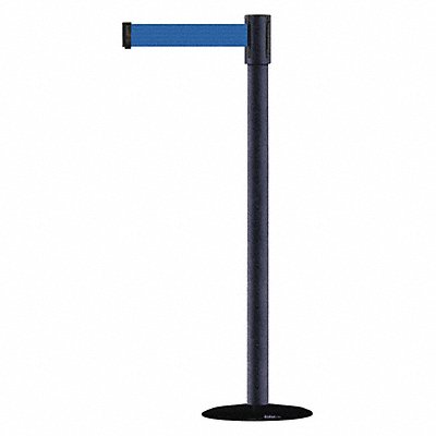 TENSABARRIER 890B338989STDNOL5XC D0007 Barrier Post with Belt 7-1/2 ft L Blue