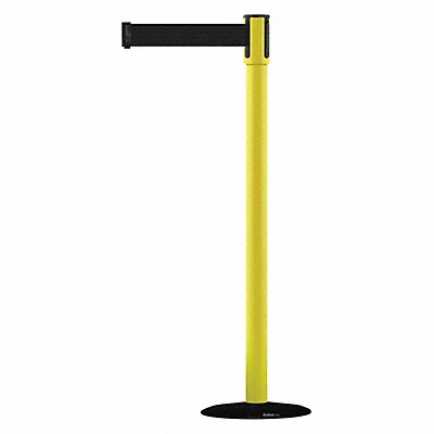 TENSABARRIER 890B333535STDNOB9XC D0007 Barrier Post with Belt 7-1/2 ft L Black