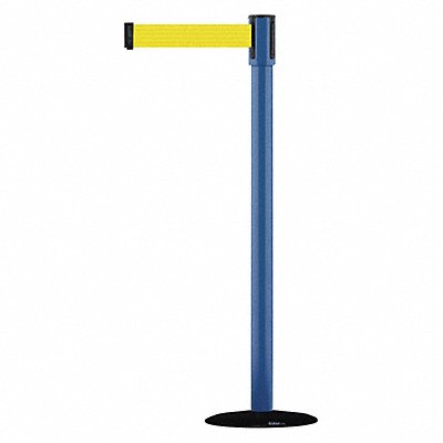 TENSABARRIER 890B332323STDNOY5XC D0007 Barrier Post w/ Belt 7-1/2 ft L Yellow
