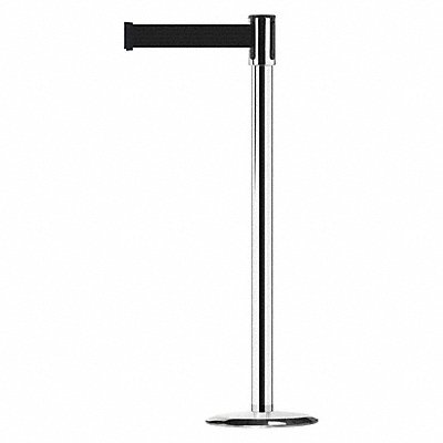 TENSABARRIER 890U1P1P1PSTDNOB9XC D0009 Barrier Post with Belt 7-1/2 ft L Black