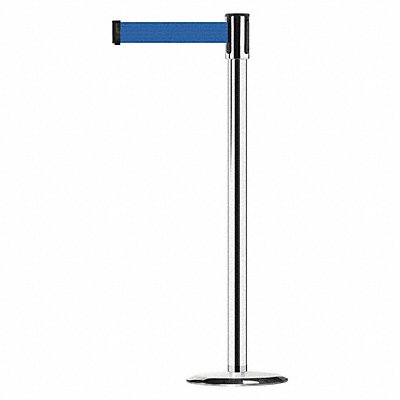 TENSABARRIER 890U1P1P1PSTDNOL5XC D0009 Barrier Post with Belt 7-1/2 ft L Blue
