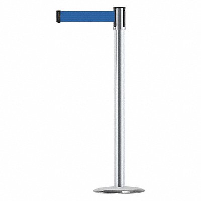 TENSABARRIER 890U1S1S1SSTDNOL5XC D0009 Barrier Post with Belt 7-1/2 ft L Blue