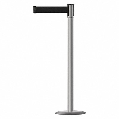 TENSABARRIER 890U3P3P3PSTDNOB9XC Barrier Post with Belt 7-1/2 ft L Black