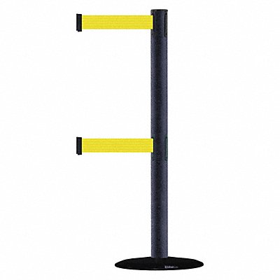 TENSABARRIER 889T2B3389STDNOY5XC D0016 Barrier Post w/ Belt 7-1/2 ft L Yellow