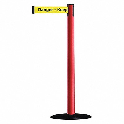 TENSABARRIER 87521STDNOYDXC D0031 Barrier Post with Belt PVC Red