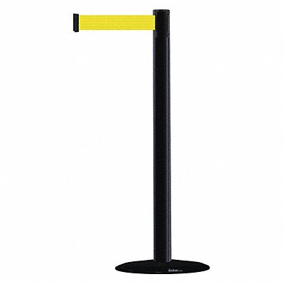 TENSABARRIER 87533STDNOY5XC D0029 Barrier Post w/ Belt 7-1/2 ft L Yellow