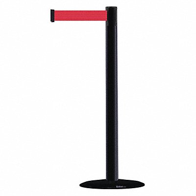 TENSABARRIER 87533STDNOR5XC D0029 Barrier Post with Belt 7-1/2 ft L Red
