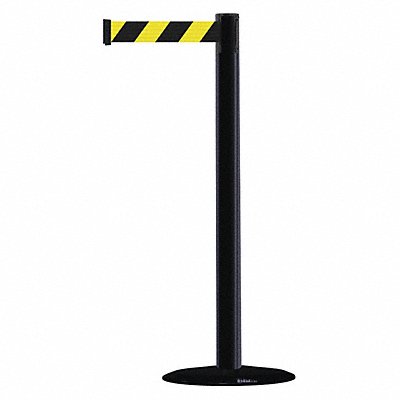 TENSABARRIER 87533STDNOD4XC D0029 Barrier Post with Belt PVC Black