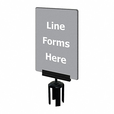 TENSABARRIER S17P367X11VHDSB170133 Acrylic Sign Grey Line Forms Here