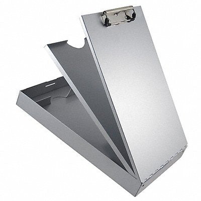 GRAINGER 21118 Storage Clipboard Letter Sz Metal Silver
