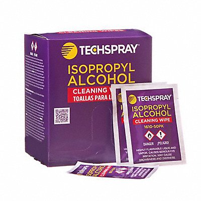 TECHSPRAY 161050PK GenPurposeCleaner Wipe 5 1/2x5 1/2 50ct