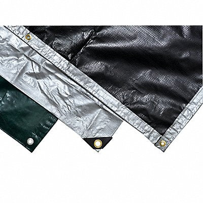 MAURITZON TTS120001220 Tarp 12 ft x 20 ft Silver/Black