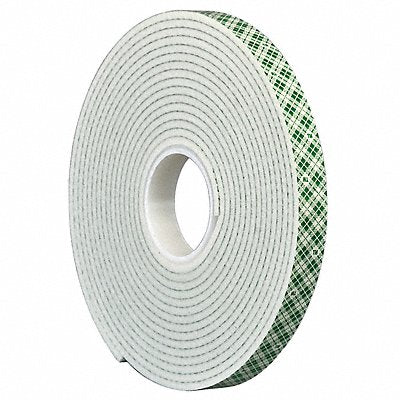 3M 4008 Double Sided Foam Tape 5 yd L 1/2 W