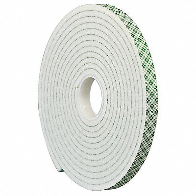 3M 4004 Double Sided Foam Tape 5 yd L 1/2 W