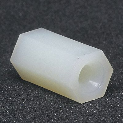 GRAINGER 35HSP003 Spacer Hex Nylon 1/2in L PK10