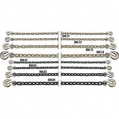 B/A PRODUCTS CO. 11A38G715 Straight Chain Steel 15 ft L 6 600 lb