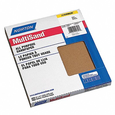 NORTON 7660700357 Sanding Sheet 11 in L 9 in W PK25