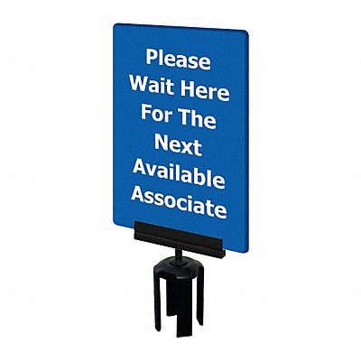 TENSABARRIER S15P237X11VHDSB170133 Acrylic Sign Blue